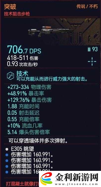 賽博朋克2077不朽武器動能狙擊槍零五詳細獲取步驟攻略