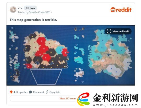 發布不到一周文明7隨機地圖生成問題引關注