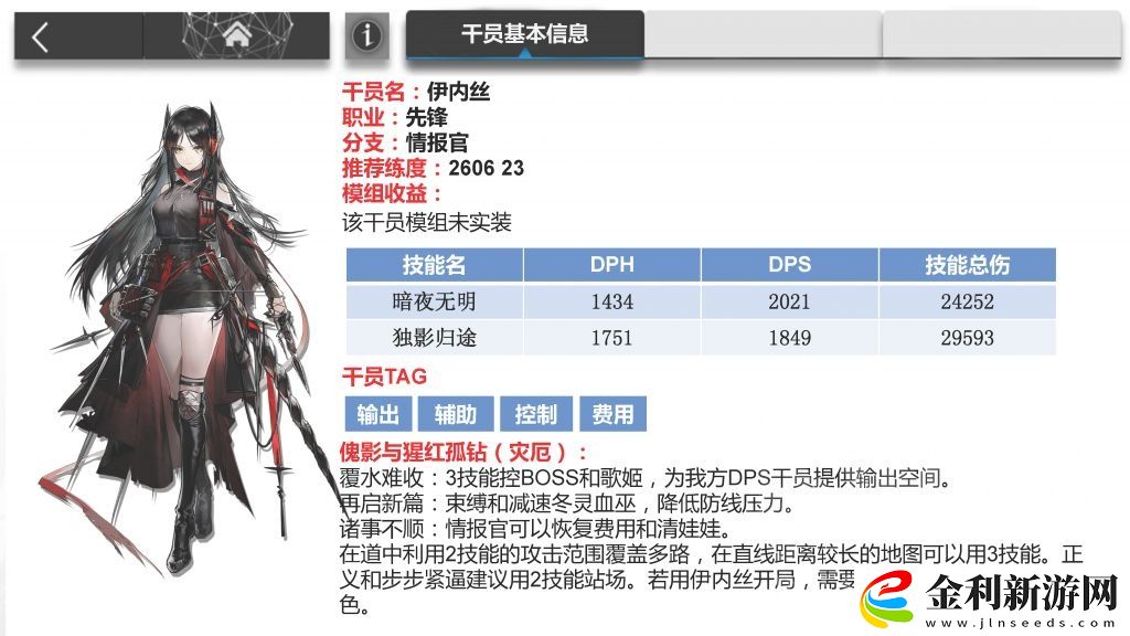 明日方舟伊內(nèi)絲角色強(qiáng)度解析